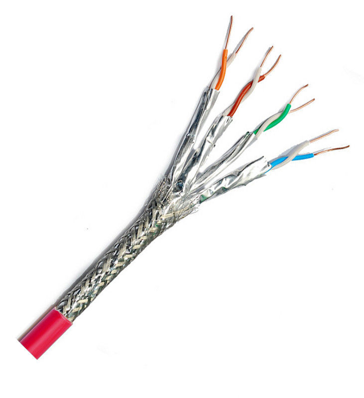 22awg 4PR নেটওয়ার্ক প্যাচ কর্ড ক্যাট 8 ইথারনেট কেবল 50 Ft 0.5mm 0.58mm
