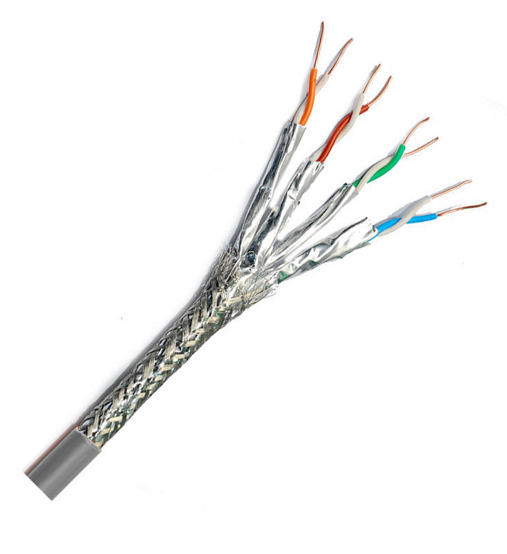 22awg 4PR নেটওয়ার্ক প্যাচ কর্ড ক্যাট 8 ইথারনেট কেবল 50 Ft 0.5mm 0.58mm