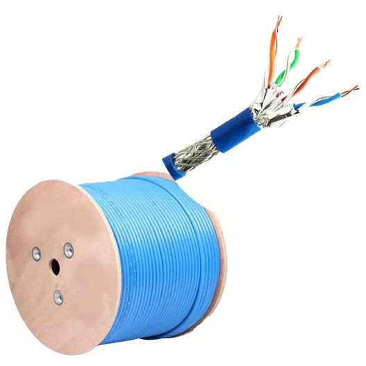 23AWG*4P ল্যান ক্যাবল Cat7 305m সমর্থন 10-গিগাবিট ইথারনেট নেটওয়ার্ড ট্রান্সমিশন