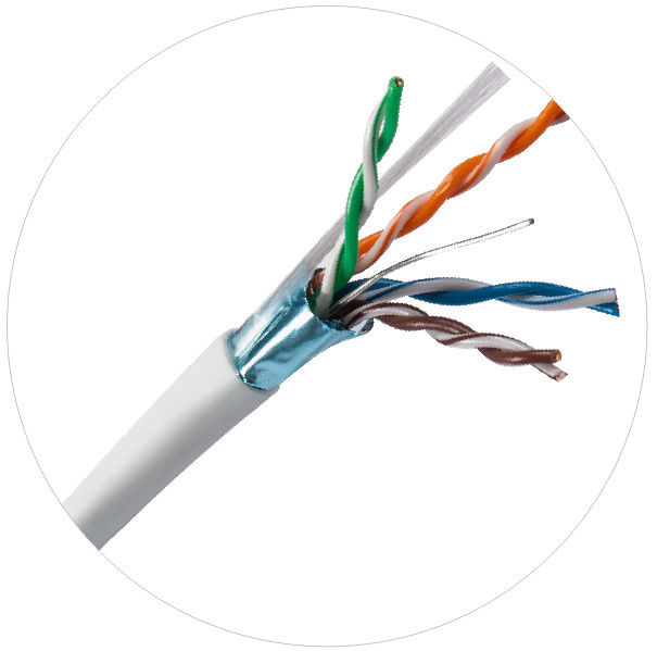 100MHz FTP UTP নেটওয়ার্ক প্যাচ কর্ড 4pr 24awg Cat5e LDPE LSZH LSOH জ্যাকেট