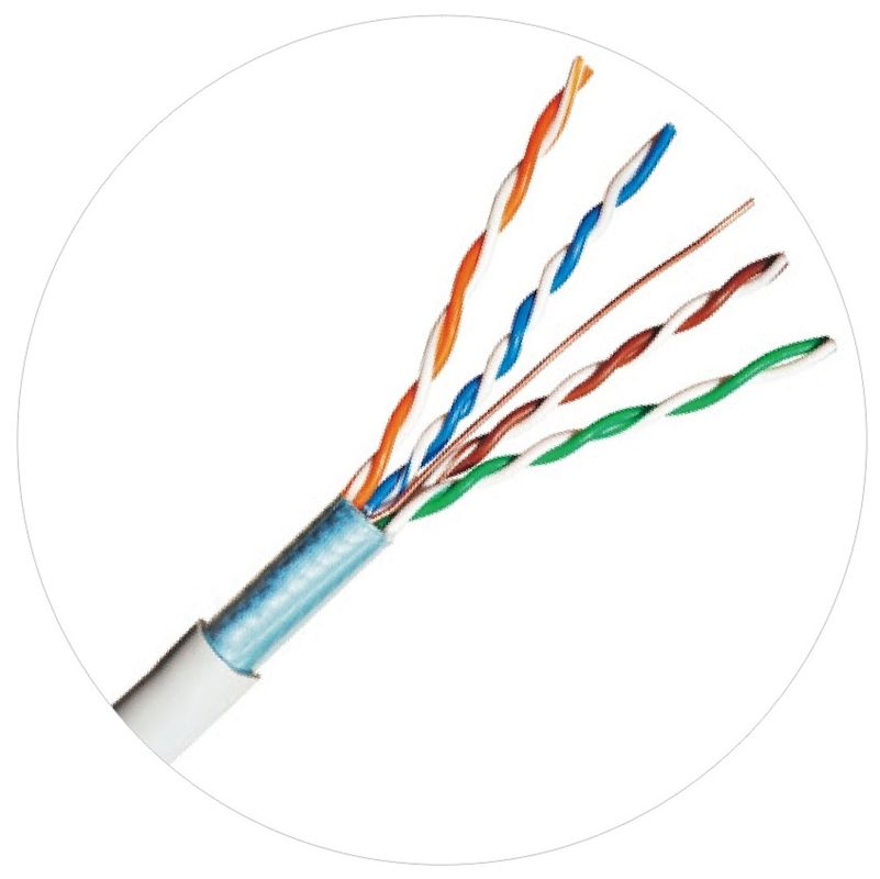 Cat5e 305m নেটওয়ার্ক প্যাচ কর্ড কেবল পিভিসি জ্যাকেট LSZH জ্যাকেট