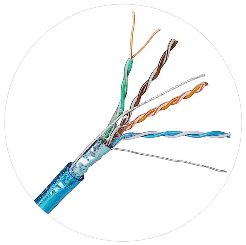 CCA UC কোর নেটওয়ার্ক প্যাচ কর্ড UTP Cat 5e 305m উচ্চ তাপমাত্রা প্রতিরোধ