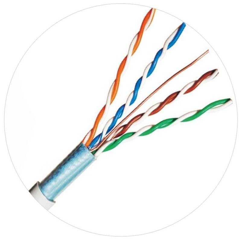 CCA UC কোর নেটওয়ার্ক প্যাচ কর্ড UTP Cat 5e 305m উচ্চ তাপমাত্রা প্রতিরোধ