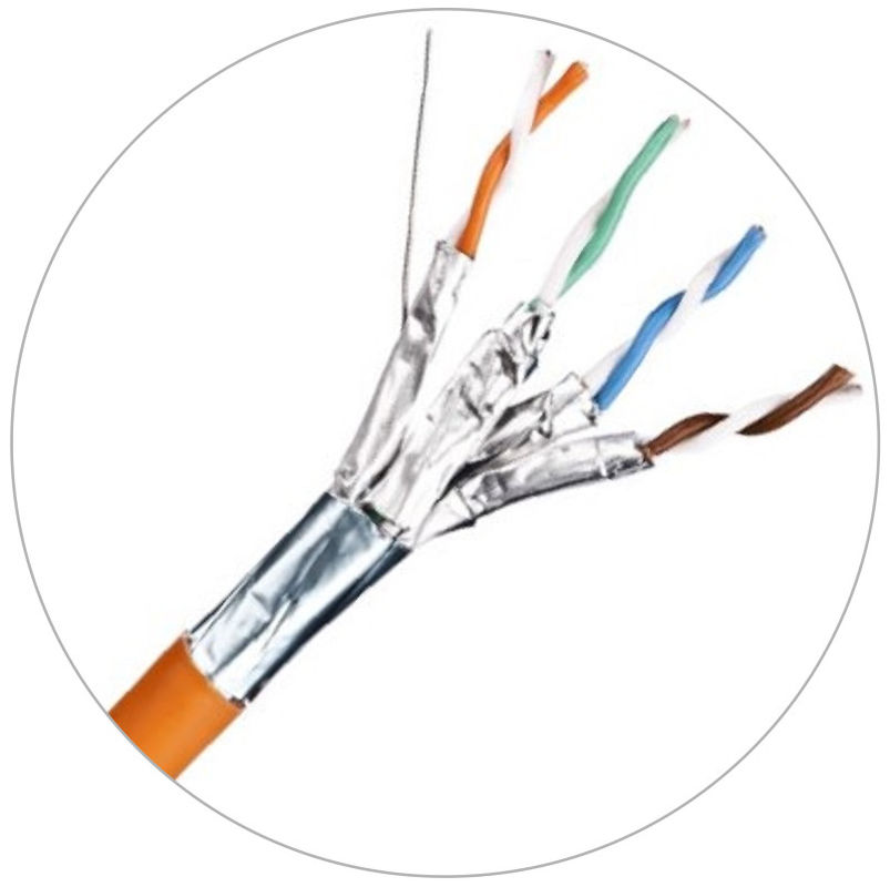 LSZH জ্যাকেট 4MHz সহ 23awg নেটওয়ার্ক প্যাচ কর্ডস ল্যান Cat6 ক্যাবল