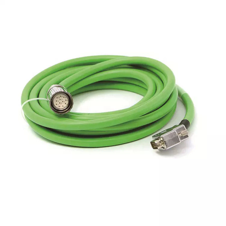 IP67 M23 19 সার্ভো মোটর ব্রাস নিকেল ধাতুপট্টাবৃত জন্য পিন এনকোডার তারের