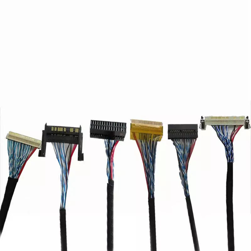 OEM ODM ROHS 0.4mm পিচ LVDS কেবল 30 পিন 40 পিন 50 পিন