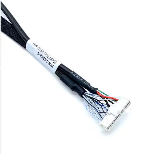 কাস্টম LVDs Wire Harness Electronic Connector LCD Cable/LVDs ডিসপ্লে প্যানেলের জন্য ক্যাবল সমাবেশ