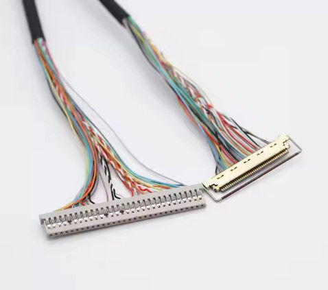 DF14 30Pin থেকে 111B40 রঙিন এলভিডিএস ক্যাবল 111B40-1211TA-G3 কম্পিউটার ল্যাপটপ স্ক্রিনের জন্য তারের হারনেস