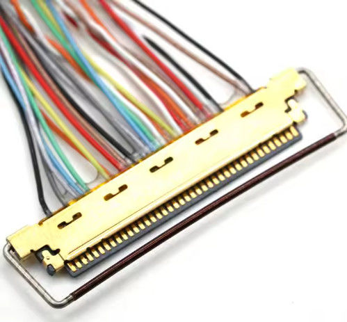 DF14 30Pin থেকে 111B40 রঙিন এলভিডিএস ক্যাবল 111B40-1211TA-G3 কম্পিউটার ল্যাপটপ স্ক্রিনের জন্য তারের হারনেস