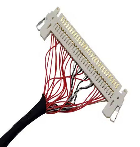 HRS DF13-30DS-1.25C থেকে DF14-20S-1.25C 20 পিন 30 পিন 40 পিন 50 পিন 60 পিন কাস্টম Lvds ক্যাবল সমাবেশ LCD প্যানেলের জন্য