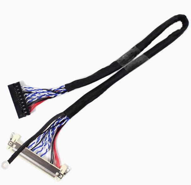 105C নামমাত্র তাপমাত্রা AWG26 তামা কন্ডাক্টর সহ 1-5m LVDS ক্যাবল UL VW-1 নামমাত্র