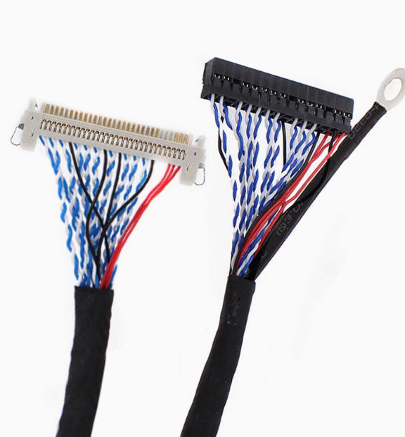 105C নামমাত্র তাপমাত্রা AWG26 তামা কন্ডাক্টর সহ 1-5m LVDS ক্যাবল UL VW-1 নামমাত্র