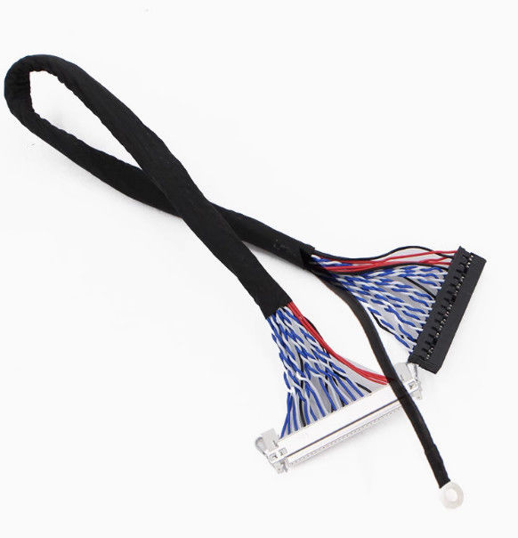 105C নামমাত্র তাপমাত্রা AWG26 তামা কন্ডাক্টর সহ 1-5m LVDS ক্যাবল UL VW-1 নামমাত্র