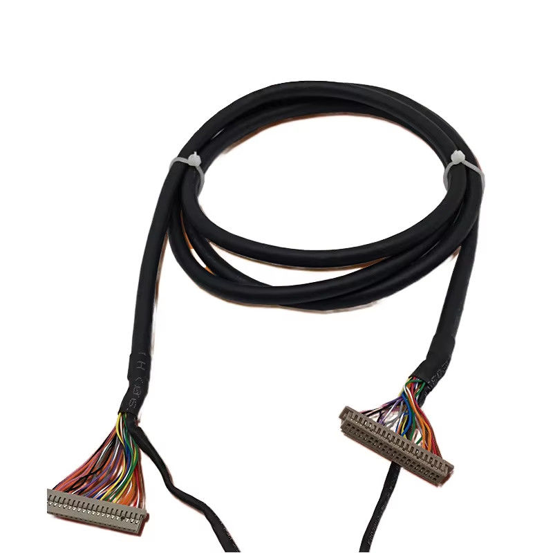 এলভিডিএস সংযোগকারী প্রকারের ক্যাবল সমাবেশ OEM/ODM প্রকল্পের জন্য ROHS সার্টিফাইড ওয়্যার হারনেস