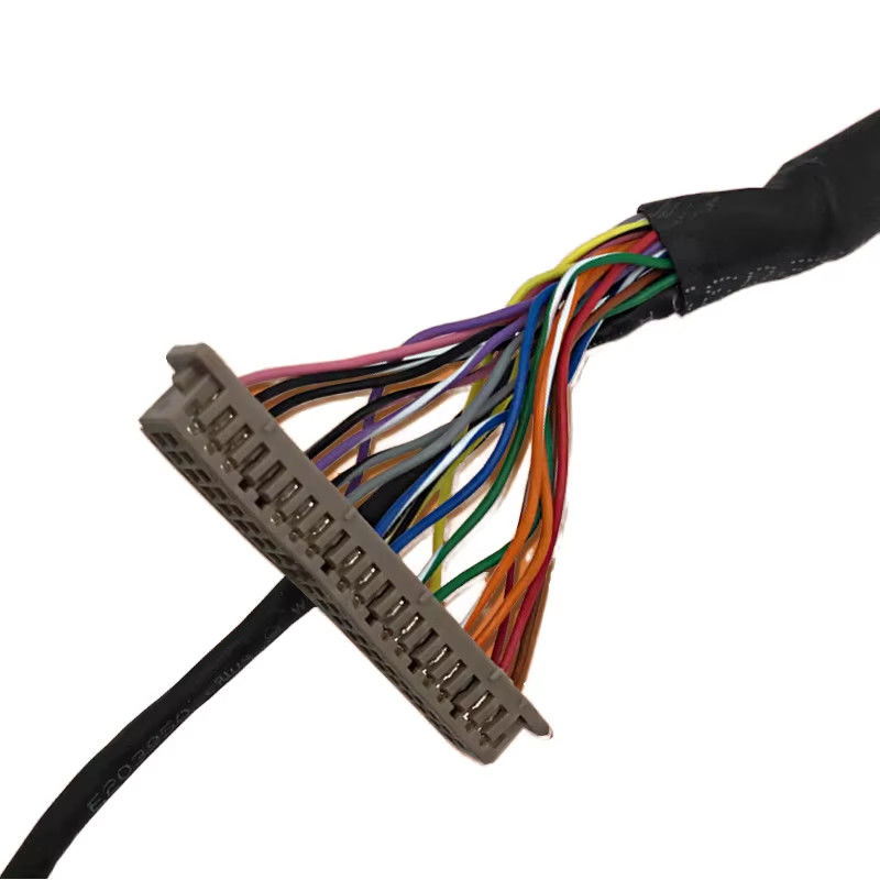 এলভিডিএস সংযোগকারী প্রকারের ক্যাবল সমাবেশ OEM/ODM প্রকল্পের জন্য ROHS সার্টিফাইড ওয়্যার হারনেস