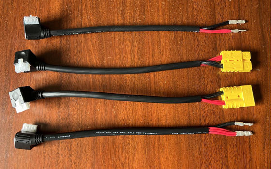 600V 50 Amp ব্যাটারি ওয়্যার হারনেস 8AWG ফর্কলিফ্ট ব্যাটারি তারগুলি