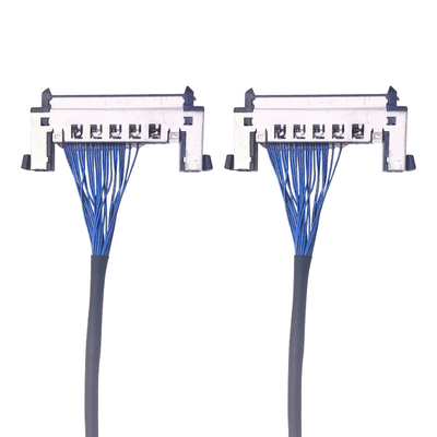 আল্ট্রা-পাতলা কোক্সিয়াল LVDS ডিসপ্লে, LED স্ক্রিনের জন্য উচ্চ-নির্ভুল কাস্টম কেবল, সিলভার-কোটেড তারের সমাধান