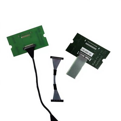 USLS20-30-010-B 30 পিন মাইক্রো কোক্স LVDS কেবল, 0.4mm পিচ সহ উচ্চ-গতির ট্রান্সমিশনের জন্য কাস্টম অ্যাসেম্বলি