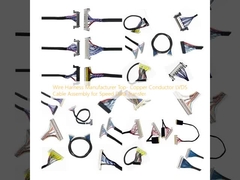 ওয়্যার হারনেস প্রস্তুতকারক দ্রুত ডেটা ট্রান্সফারের জন্য টপ- কপার কন্ডাক্টর এলভিডিএস ক্যাবল সমাবেশ