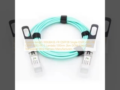 কাস্টম দৈর্ঘ্য 100GBASE-FR QSFP28 সিঙ্গেল QSFP-40G-FR QSFP-100G-FR-S ল্যামডা 1310nm 2km DOM ফাইবার অপটিক ট্রান্সসিভার তারের জোতা প্রস্তুতকারক